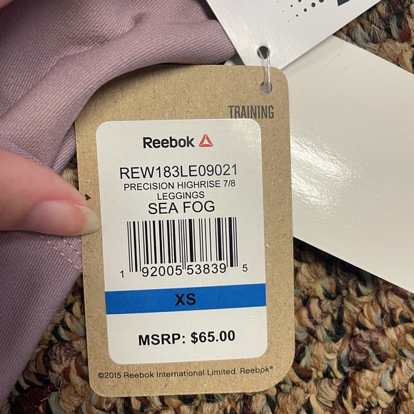 Reebok Mauve 7/8 Leggings, Size xs - Picture 8 of 8